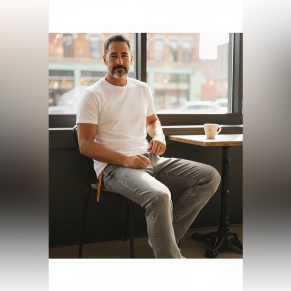 Tc & Co Los Angeles Men's Gray Straight Jeans - Picture 3 of 10